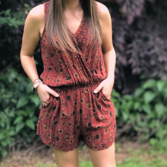 Mossimo Sunflower Romper - Picture 1 of 4